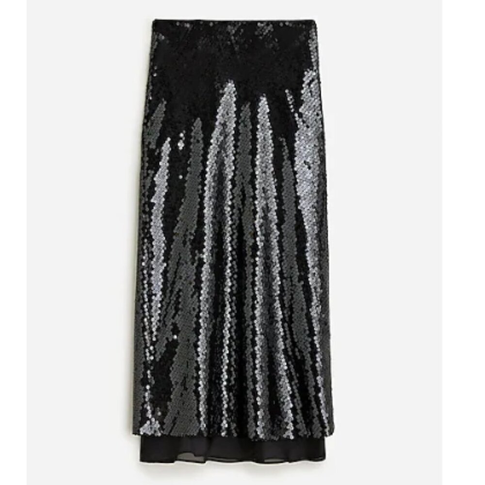 Limited-edition Anna October© X J.Crew sequin skirt Black
